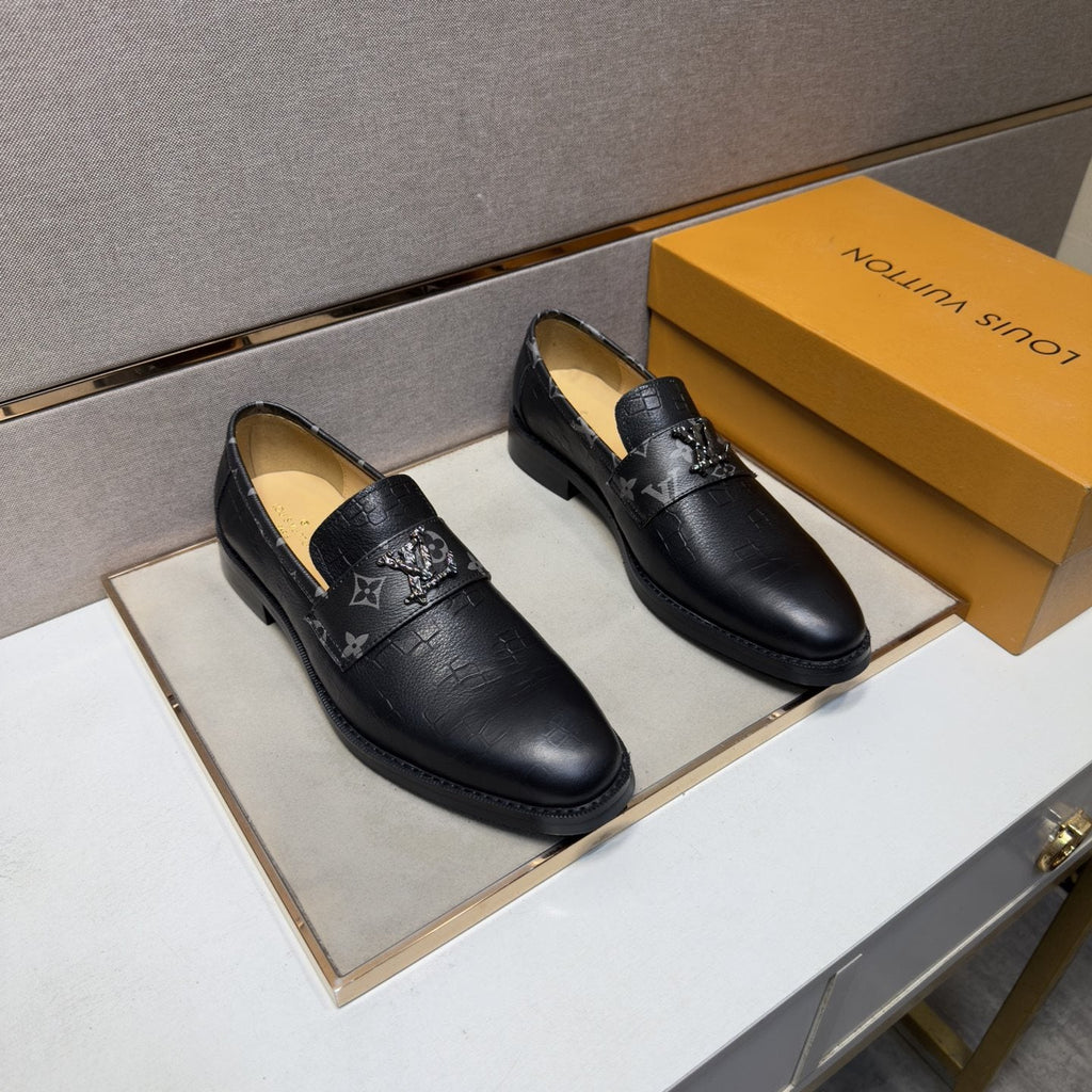 Louis Vuitton Men's Patterned-Strap Loafers