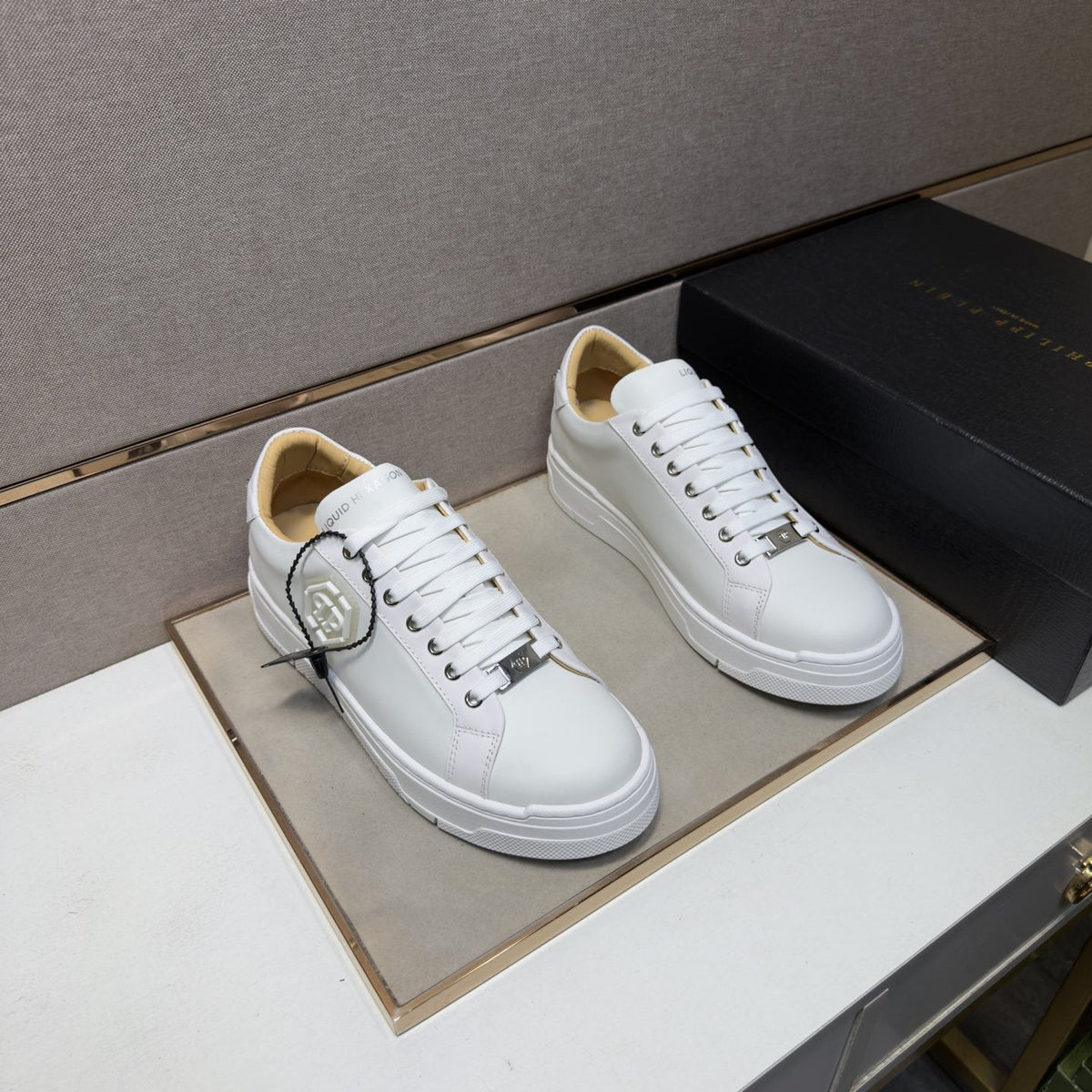 Philipp Plein Hexagon Emblem Sneakers