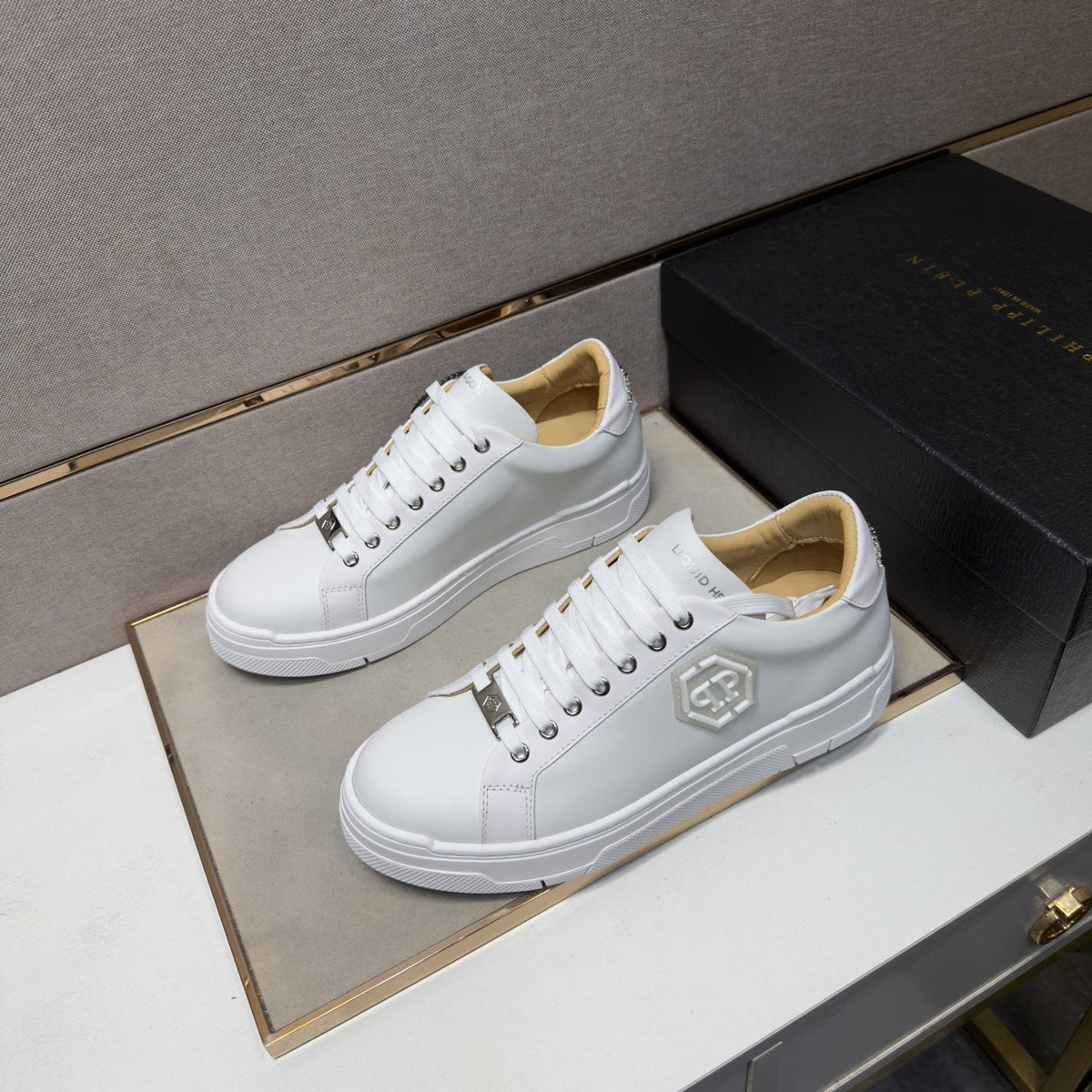 Philipp Plein Hexagon Emblem Sneakers