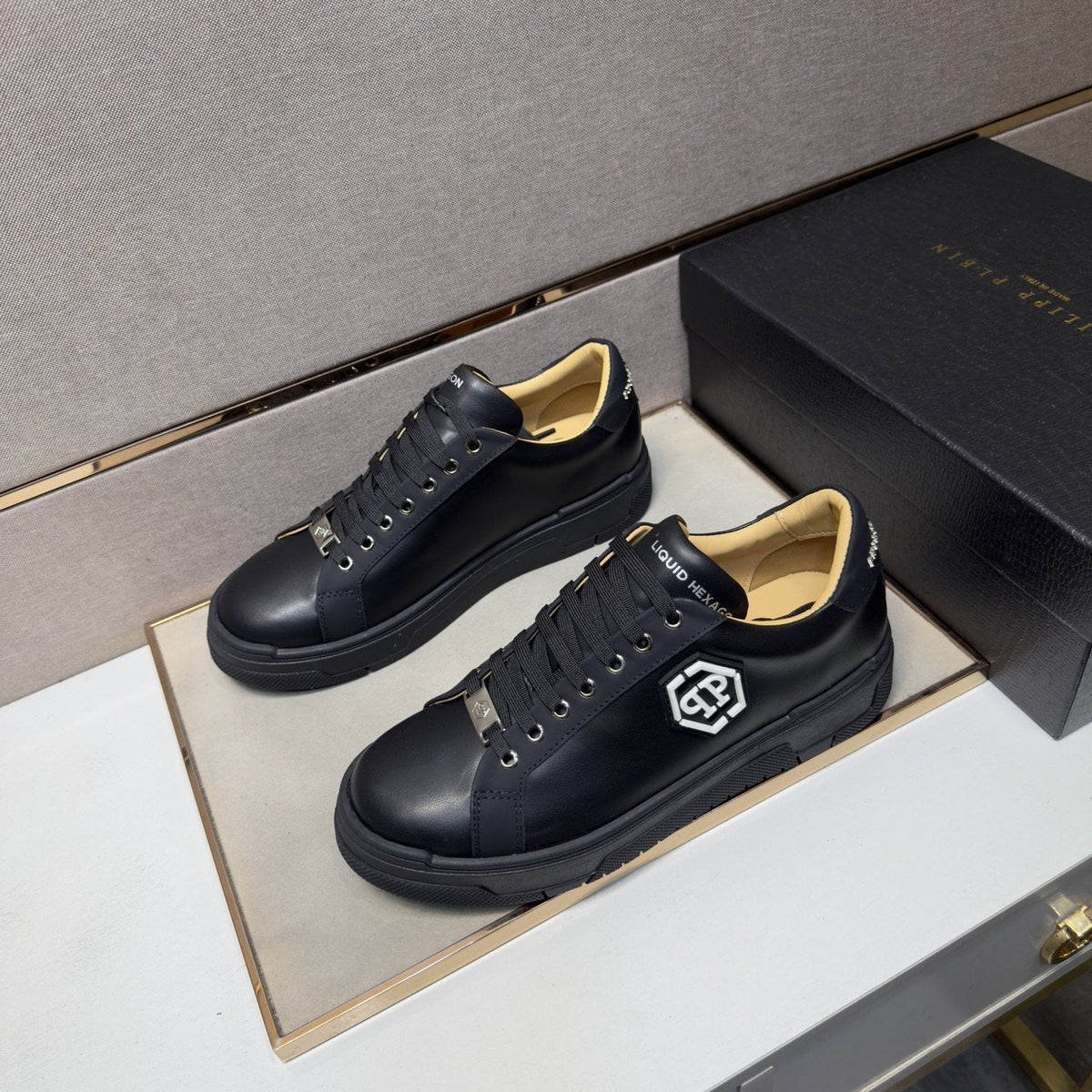 Philipp Plein Hexagon Emblem Sneakers