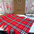Burberry Plaid Fringe Scarf