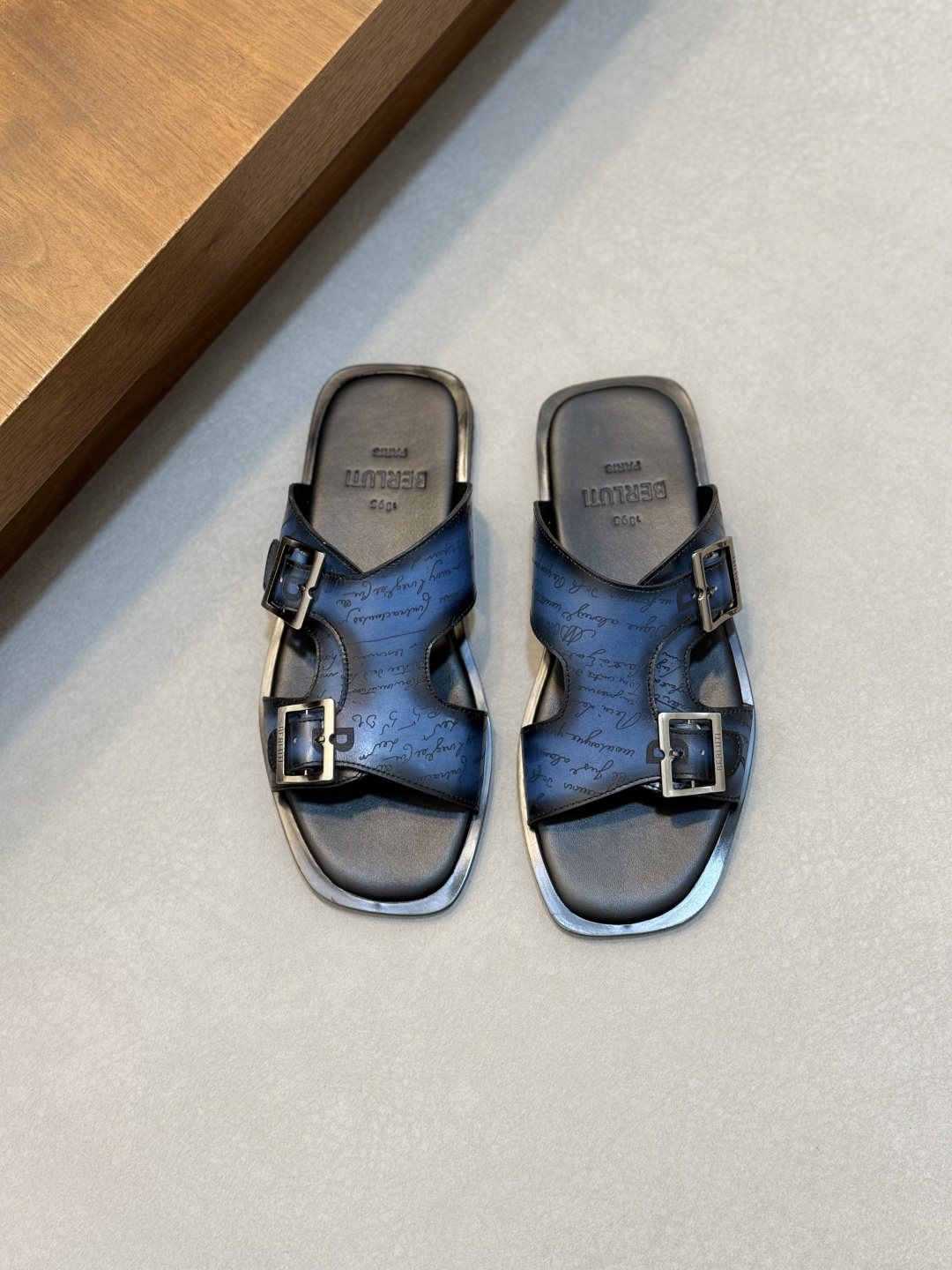 Berluti Double-Buckle Slide Sandals