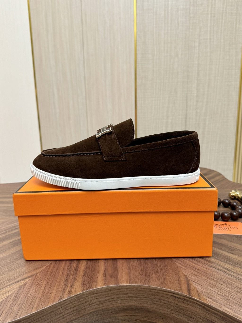 Hermès Hardware-Detail Slip-On Shoes