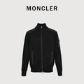 Moncler MC Panelled Nylon Sleeve Zip Pocket Zip-Up Knit Cardigan Jacket